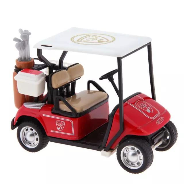 1/36 Golf Cart Model Kids Toy with Light Music Pullback Action for Infant Gift