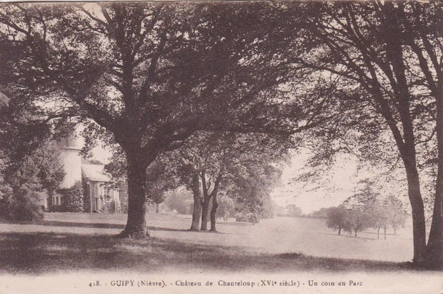 GUIPY 418 château de chanteloup un coin du parc