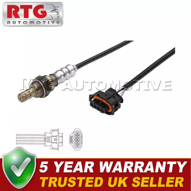 Rear Lambda Oxygen Sensor Fits Vauxhall Corsa Astra Meriva Adam 4 Wire