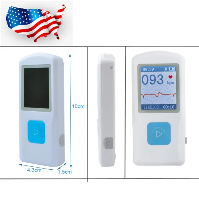 Carejoy Handle PM10 Digital ECG EKG Portable Machine Heart Beat Monitor 1.77" CE