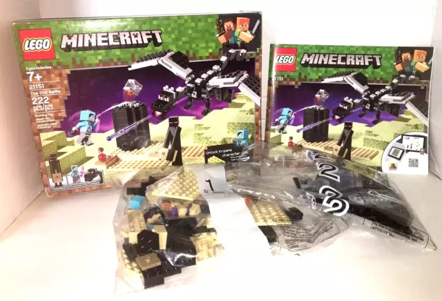 NEW LEGO Minecraft End Battle 21117 The Ender Dragon - Retired Open Damaged  Box