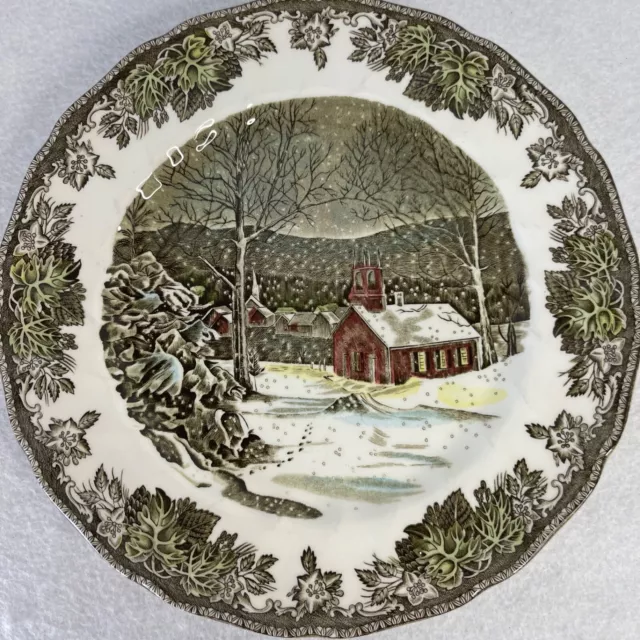 Johnson Bros China The Friendly Village 10" Dinner Plate The School House