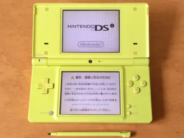 Nintendo DSi Lime Green With staritize Japanese Game Console yellow