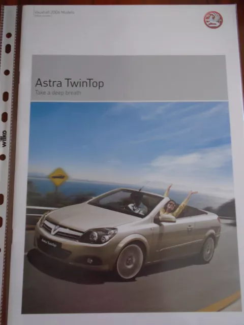 Vauxhall Astra Twintop range brochure 2006 models Ed 1