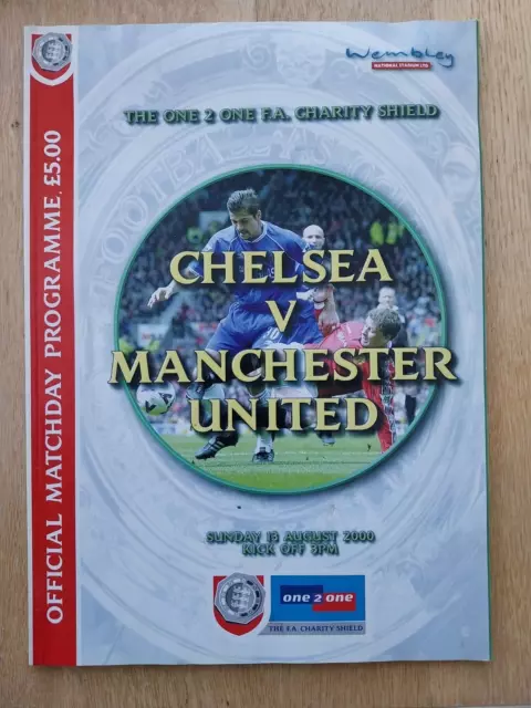 2000 Charity Shield - Chelsea V. Manchester United - 13.8.2000 At Wembley