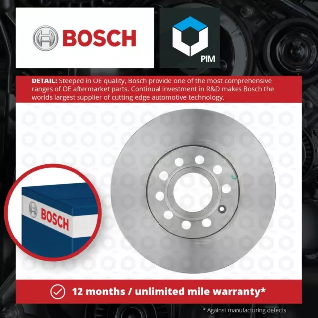 2x Brake Discs Pair Vented Front 288mm 0986479939 Bosch Set 5C0615301A BD1023