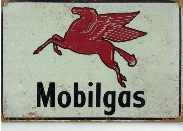 *Tolle Deko Garage MOBILGAS Öldose Racing Werkstatt Tankstelle Vintage Retro*