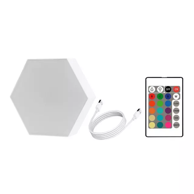 fr Lampe décorative à hexagones à éclairage ambiant à LED pour chambre à coucher