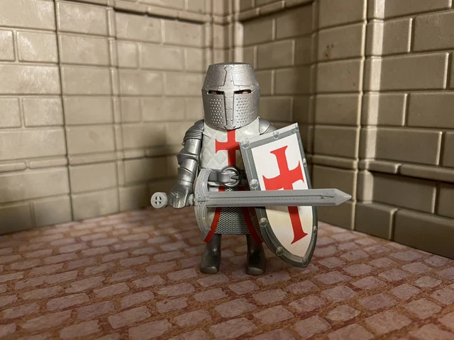 Autocollants Playmobil Chevalier Templier - Boucliers Et Décorations