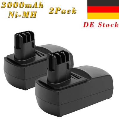 2X 18V 3.0Ah BATTERIA NI-MH per Metabo BSZ18 Impuls KSAP 18 li BST18 BSP18 6.25484 
