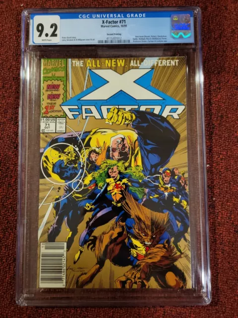 1991 X-Factor #71 CGC 9.2 NM- Second Printing Marvel Comic Book Newsstand AN