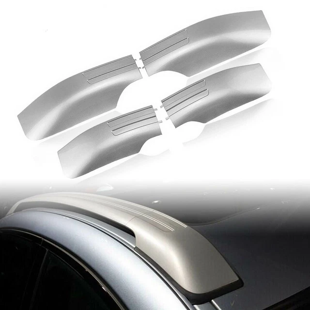 thumbnail image 2 of MTD Roof Rack Rail End Cover Set – For Hyundai Tucson 2004-2008 (8 Pieces, Black Plastic) 2 of 5