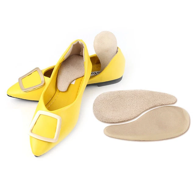 2 paia di supporto per volta per piedi inserti per ascensori per scarpe forma a cuneo