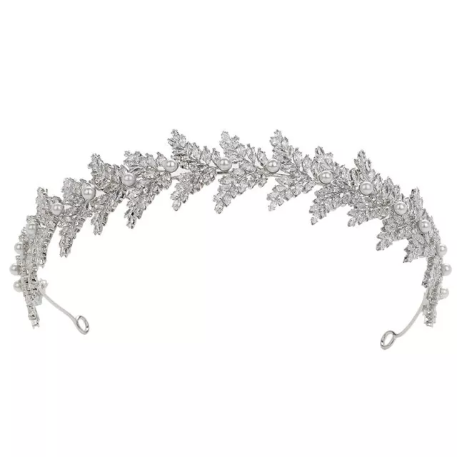 Headdress and Crown Novel and Simple Bridal Hair Accessories Cubic Zirconia 2