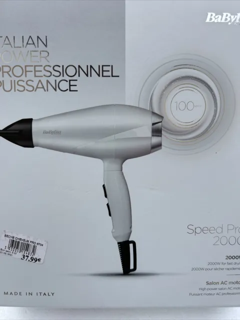 Sèche Cheveux Professionnel BABYLISS Speed Pro 2000 W