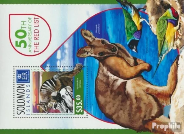 Salomoninseln miniature sheet 293 MNH 2014 Red List endangered Species