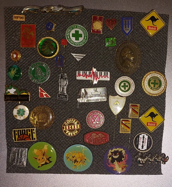 alte teils sehr seltene Anstecknadeln und Broschen Sammlung Konvolut Lot