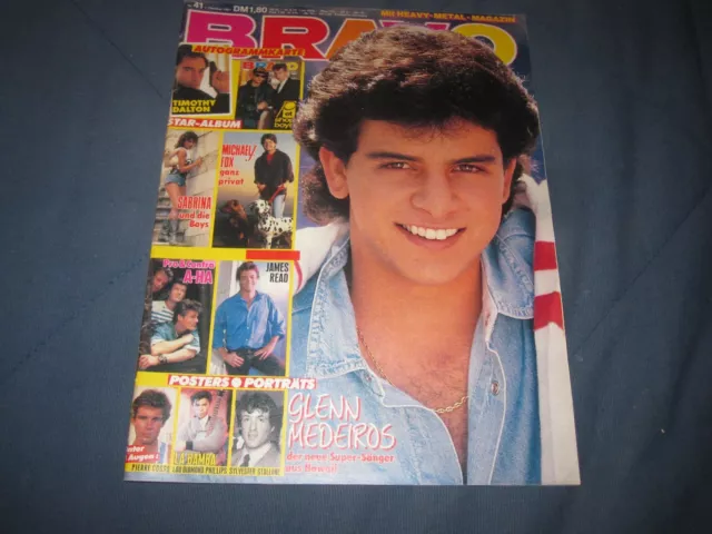 Bravo 1.10.1987 41/87 mit Sylvester Stallone  Poster Heft komplett