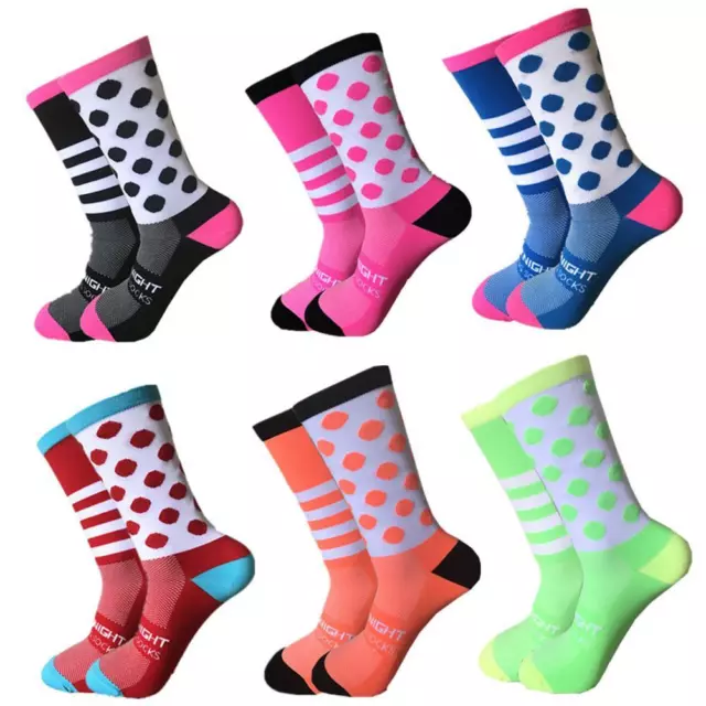 Striped Dot Soccer Socks Women Men Cycling Bicycles Basketball Football Running