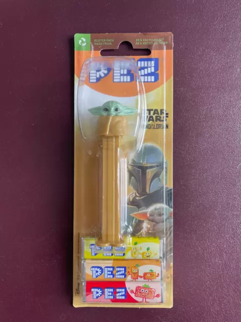 Pez Baby Yoda Star Wars Mandalorian Distributeur Dispenser Bonbons Neuf Blister