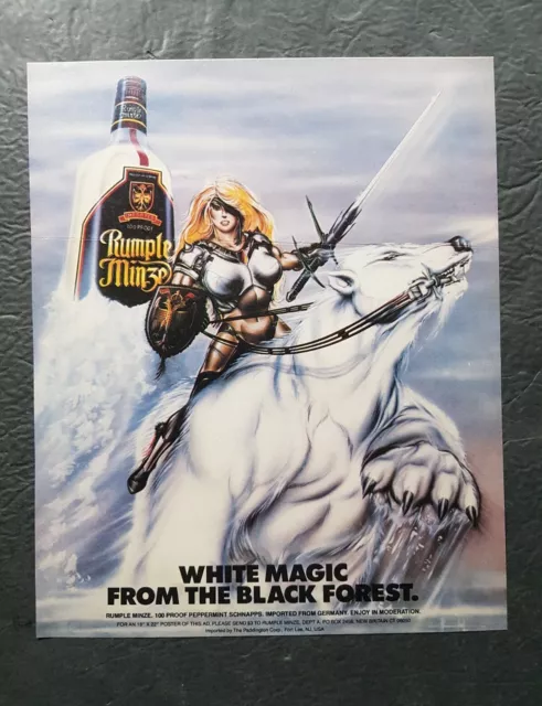 Rumple Minze Promo Print Advertisement Vintage 1987