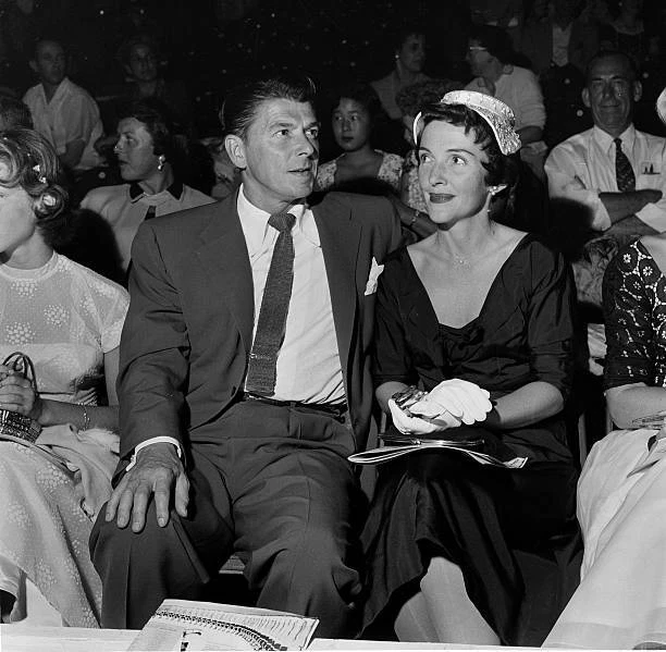 ACTOR RONALD REAGAN And His Wife Nancy Reagan Attend An Event Old Movie