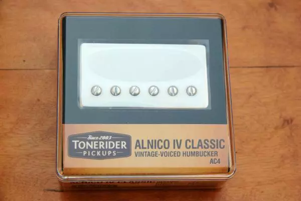 AC4 CLASSIC NECK PU ALNICO IV HANDMADE TONERIDER NICKEL VINTAGE BLUES PAF 7.5 k