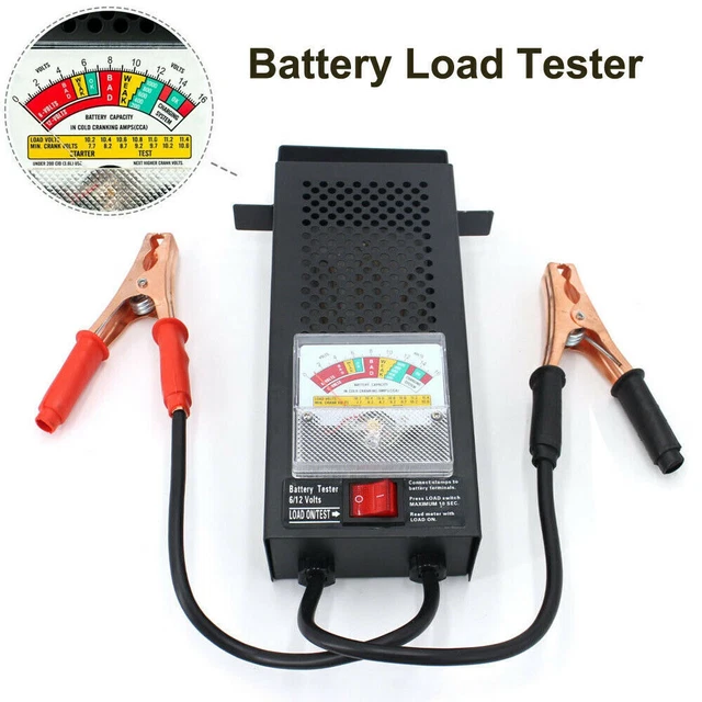100 AMP HEAVY Duty Battery Load Tester Analyzer Alternator Cranking For