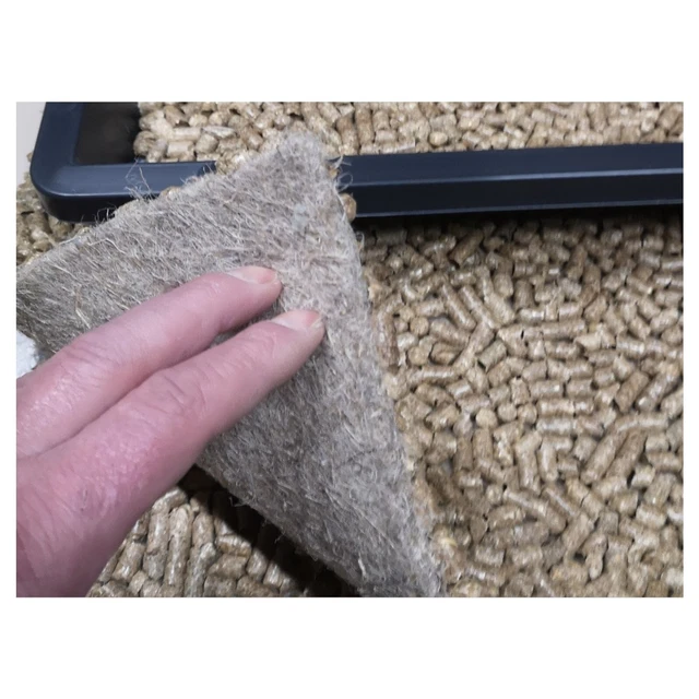 2er Pack Hanf-Pellet-Matte 35cmx25cmx13mm Käfig Zubehör, Nagerteppich, Einstreu