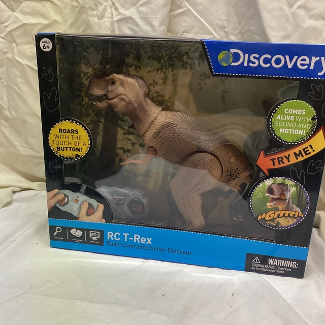 DISCOVERY KIDS REMOTE Radio Controlled RC T Rex Dinosaur Animated With