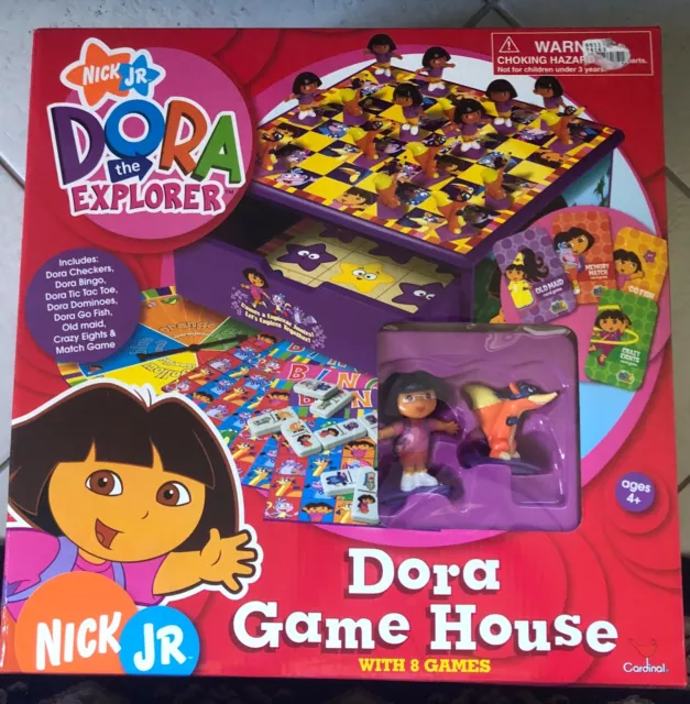 Nick Jr Diego Game House 8 Games Checkers Bingo Tic Tac Toe Dominoes Wooden  BOX