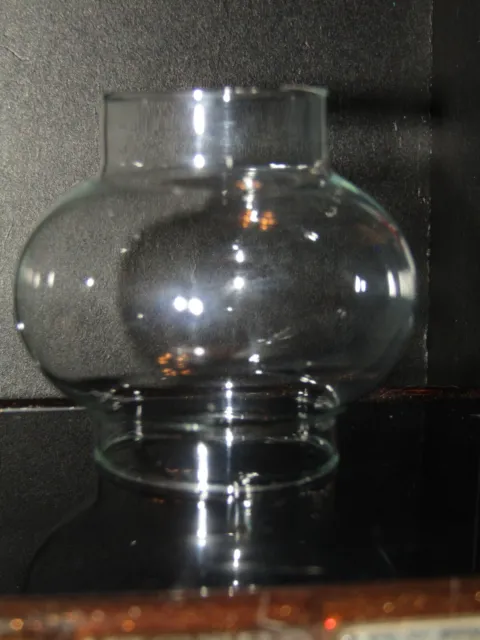 Vintage Miniature Glass Lantern Candle Oil Lamp Chimney Globe Hurricane Shade