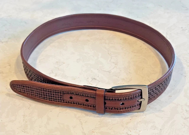 Enzo Elasticizzato Cinture Uomo Donna Tela Similpelle Bordo Intrecciato