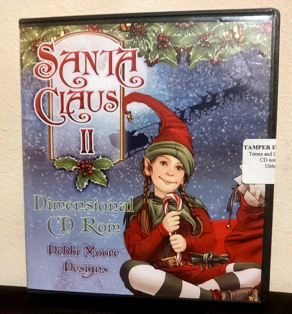 CD-ROM dimensional sellado de Debbi Moore Santa Claus II