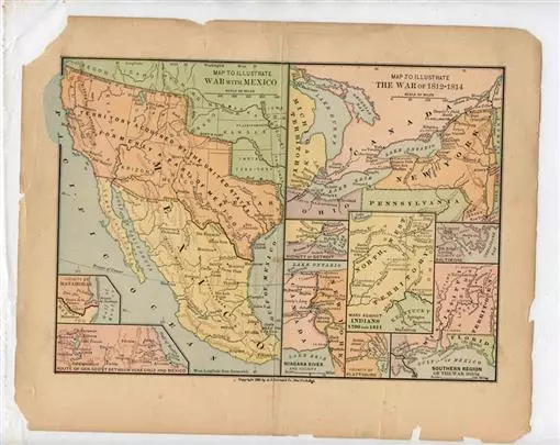 4 A S Barnes & Co 1895 Maps North America War Maps Colonies Maps