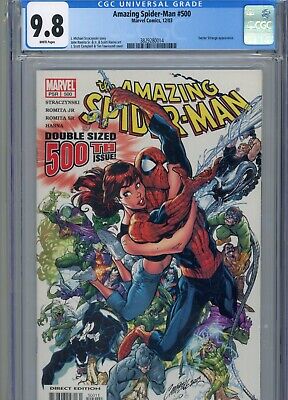 Amazing Spiderman #500 Mt 9.8 Cgc White Pages J Scott Campbell Cover Doc Strange