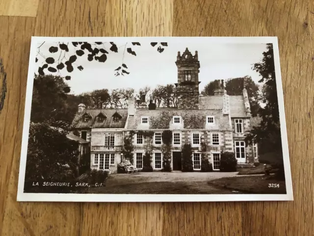 1950s real photograph postcard - la seigneurie sark. c.i. 3254