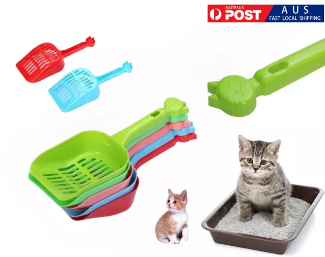 Multicoloured Cat Litter Scoop Sifter Kitty Scooper Shovel Poop Sifting Durable