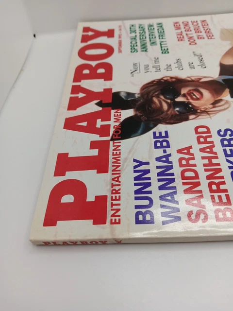 PLAYBOY MAGAZINE SEPTEMBER 1992 Sandra Bernhard Cover Betty Friedan