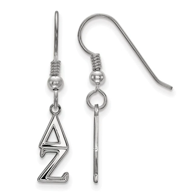 Sterling Silver Delta Zeta Xs Dangle Earrings