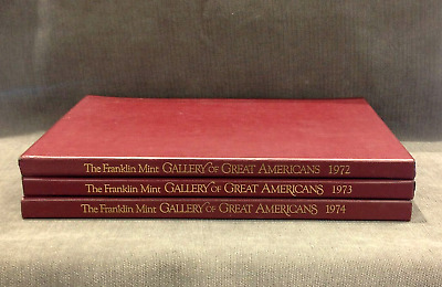 Franklin Mint Gallery of Great Americans Bronze Medal Collection 1972-74 Proof
