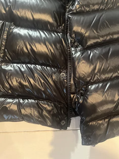Moncler Tib Down Vest  Size 4 Black (Small Hole But Is Patched ) See Photos 2