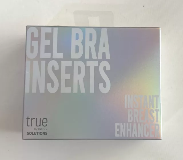 Gel Bra Inserts Silicone Instant Breast Enhancer True By Rue 21 Size L/XL New