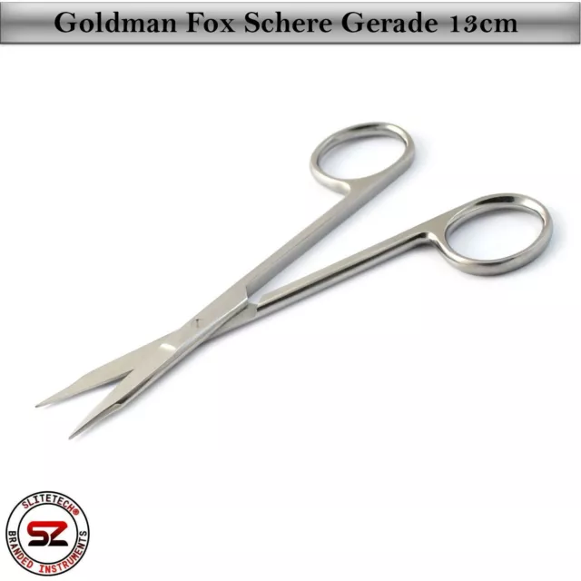 Goldman Fox Schere Gerade 13 cm Präparierschere Medizin Chirurgie OP 3