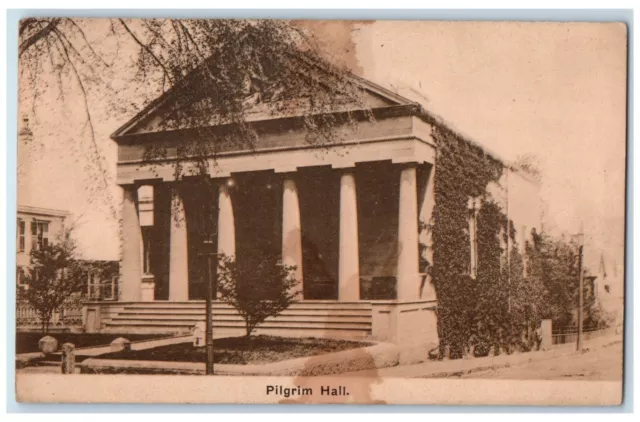 1914 Pilgrim Hall Boston Massachusetts MA Antique Posted AS Burbank Postcard