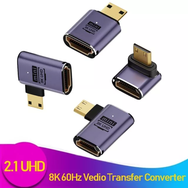 Male to Female 8K 60HZ Mini /Micro HD to HDMI-compatible HDTV Adapter Converter