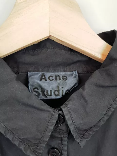 ACNE STUDIOS Womens EUR 34 or 6 / US 2 Lash Tech Pop Cotton Poplin Shirt Dress 3