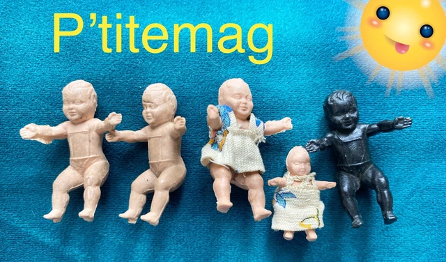 Lot De Petites Poupées Anciennes En Plastique – Collection Vintage