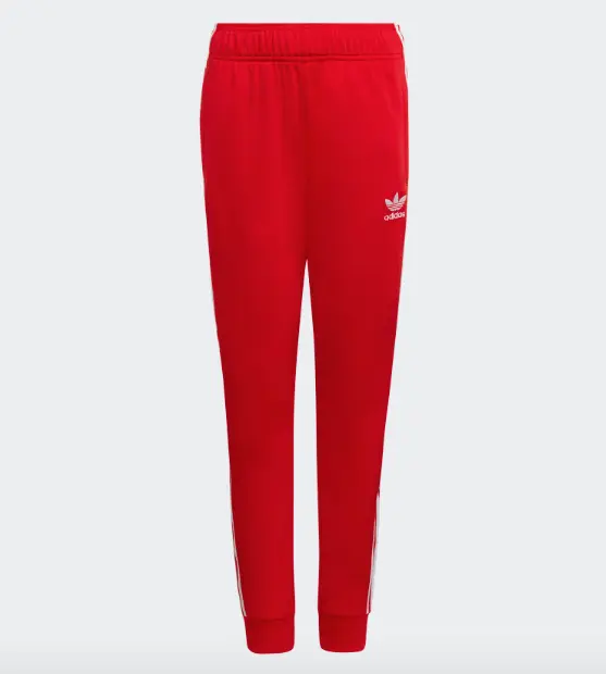 NEW Adidas Originals Kids' Adicolor Superstar SST Track Pants RED BOYS XL