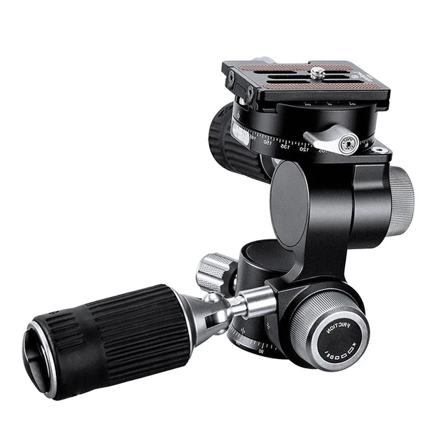 Leofoto FW-01R 4-Way Head Pan-and-Tilt Head Profi Tripod Head 2 Handle w/ Plate